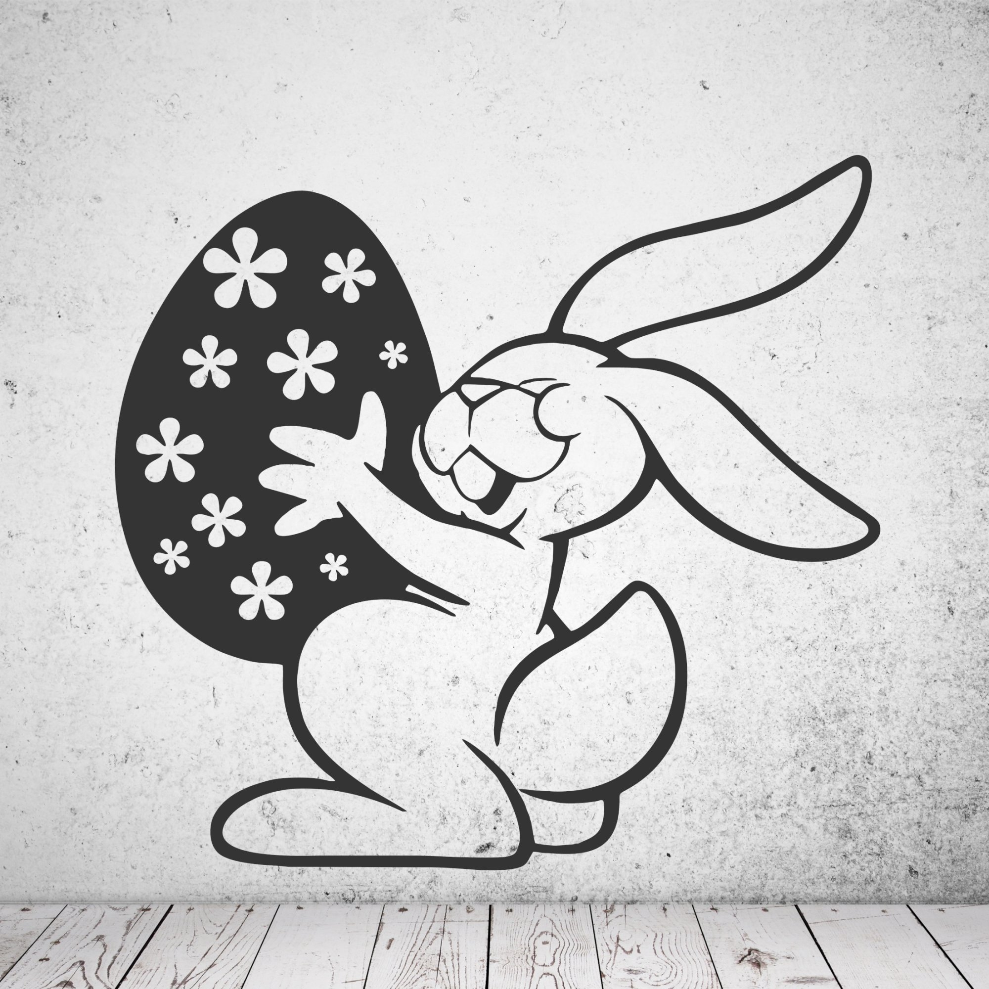 46152W Osterhase Wandsticker